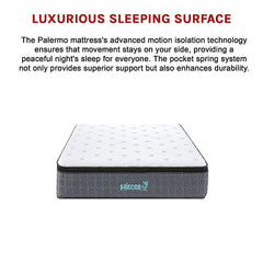 PALERMO Pocket Spring Euro Top Mattress – King Single