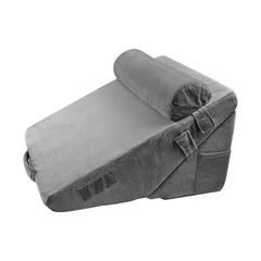 Bed Wedge Pillow for Sleeping, 3 Pcs Adjustable Orthopedic Bed Wedge Set, Back Pain, Snoring Relief & GERD, Dark Grey