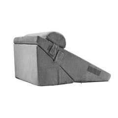 Bed Wedge Pillow for Sleeping, 3 Pcs Adjustable Orthopedic Bed Wedge Set, Back Pain, Snoring Relief & GERD, Dark Grey