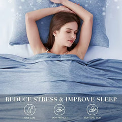Light Grey Queen Size 200x150CM Cooling Blanket for Hot Sleepers - Lightweight Breathable All-Season Throw, Hand / Machine Wa