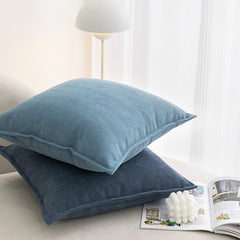 Matcha green Nordic Herringbone Chenille Pillowcases 2 Pack 45x45cm for Sofa and Bed Soft Decorative Cushion Covers No Insert