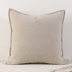 Milk tea colour Nordic Herringbone Chenille Pillowcases 2 Pack 45x45cm for Sofa and Bed Soft Decorative Cushion Covers No Ins
