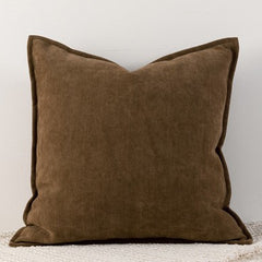 Mint chocolate Nordic Herringbone Chenille Pillowcases 2 Pack 45x45cm for Sofa and Bed Soft Decorative Cushion Covers No Inse
