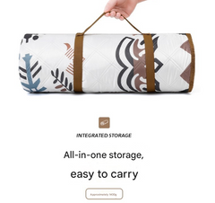 Nile Square Extra Large 200x200cm Waterproof Picnic Mat - Portable Thickened Oxford Cloth Outdoor Camping Blanket for Beach, 