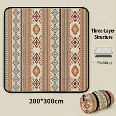 Brunei Darussalam Extra Large 200x200cm Waterproof Picnic Mat - Portable Thickened Oxford Cloth Outdoor Camping Blanket for B