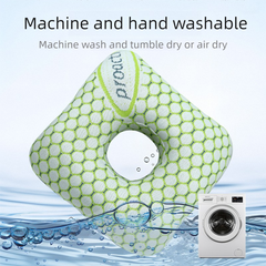 Green Ear Piercing Pillow - Soft Side Sleeper Cushion with Hollow Center for Pressure Relief, Post-Piercing Care & Comfortabl