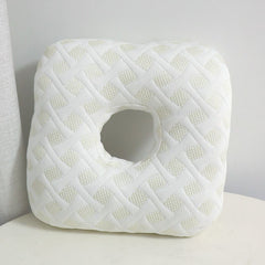Light Green Ear Piercing Pillow - Soft Side Sleeper Cushion with Hollow Center for Pressure Relief, Post-Piercing Care & Comf