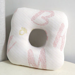 Light Pink Ear Piercing Pillow - Soft Side Sleeper Cushion with Hollow Center for Pressure Relief, Post-Piercing Care & Comfo