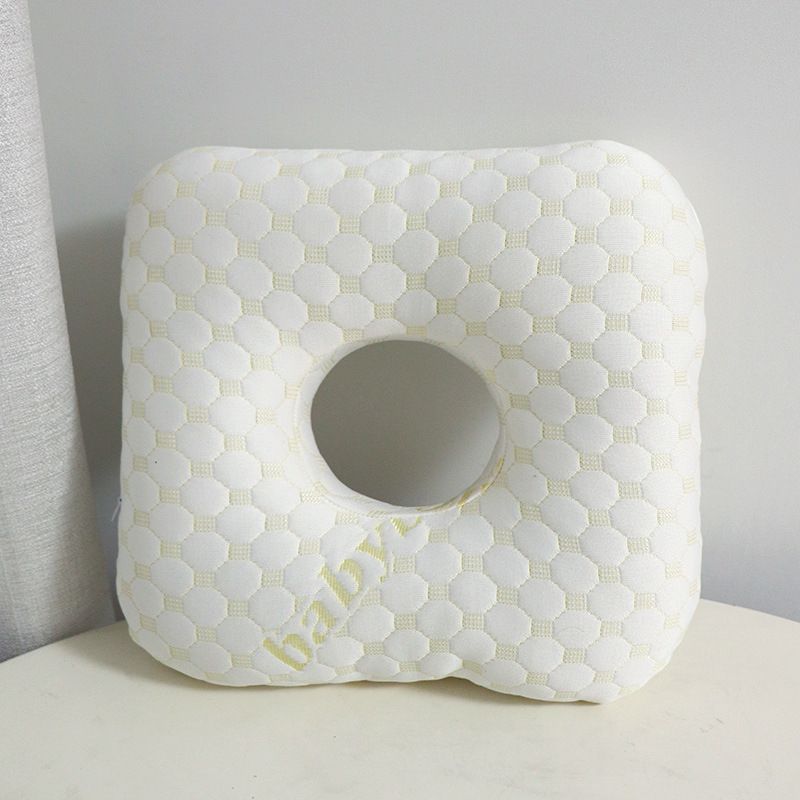 Light Gold Ear Piercing Pillow - Soft Side Sleeper Cushion with Hollow Center for Pressure Relief, Post-Piercing Care & Comfo