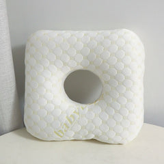 Light Gold Ear Piercing Pillow - Soft Side Sleeper Cushion with Hollow Center for Pressure Relief, Post-Piercing Care & Comfo