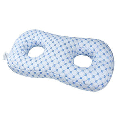 Blue Ear Piercing Pillow for Side Sleepers - 55 x 33 x 9 cm Figure 8 Hollow Ear Design, PP Cotton Fill, Machine Washable Ear 
