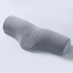 Light gray Cervical Support Pillow – Memory Foam Core with Ergonomic Design for Neck Pain Relief and Deep Sleep