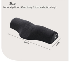 Green Cervical Support Pillow – Memory Foam Core with Ergonomic Design for Neck Pain Relief and Deep Sleep