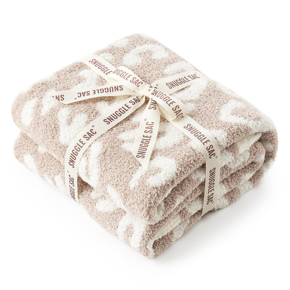 Leopard Print Checkerboard Flannel Throw Blanket(Extra Large 200 x 200 CM) - Anti-Pilling Trendy Soft Plush Blanket for Bed, 