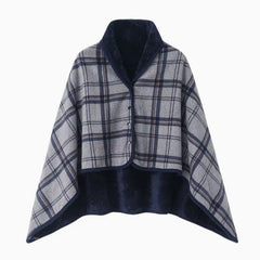 Blue and Gray 80*130cm Japanese-Style shawl blanket Ultra-Soft Blanket - Thick Polyester Throw for Sofa, Bed, Office,  Cozy N