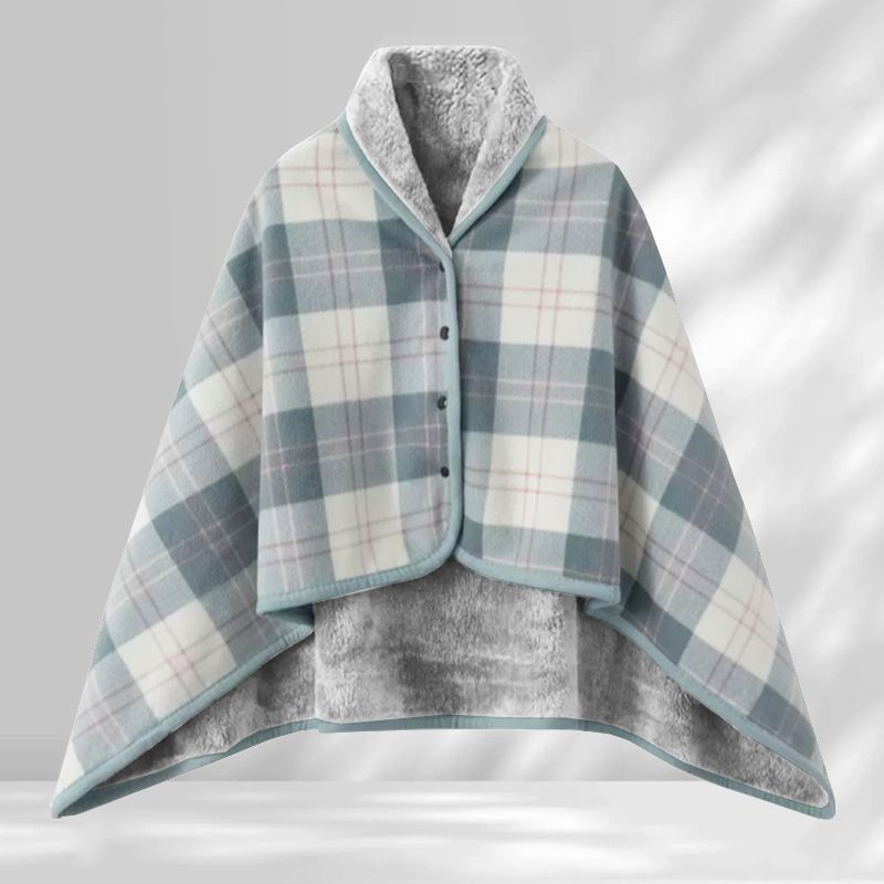 Blue and Pink 80*130cm Japanese-Style shawl blanket Ultra-Soft Blanket - Thick Polyester Throw for Sofa, Bed, Office,  Cozy N