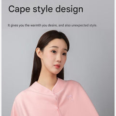 Purple Maternity Nursing Shoulder Wrap Cape – Ultra Soft Sakura Fleece Postpartum Shawl, Windproof Warm Nursing Cover for Bre