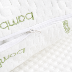 Bamboo Fibre Pillow Protector Cover - 1 Piece Zip Closure Pillowcase 48x75cm for Home Bedding
