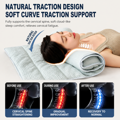 2-in-1 Blue Adjustable Travel Towel Pillow Integeatd 60 x 140CM Foldable Padded Mat, Soft Cotton Neck Support Roll Pillow Mat