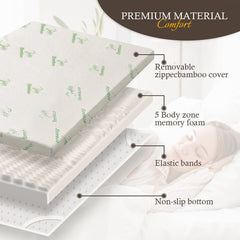 Sleep On Bedding Memory Foam Bamboo Mattress – Double