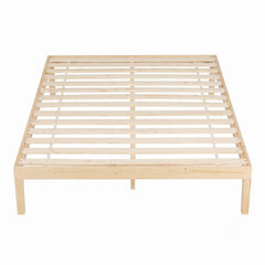 Artiss Bed Frame Queen Size Wooden Base Mattress Platform Timber Pine BRUNO