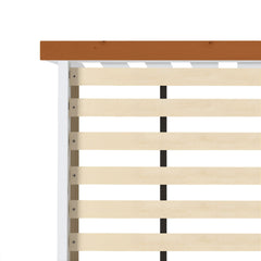 Artiss Bed Frame Double Size Wooden White PONY