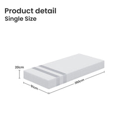 BedStory Memory Foam Gel Bamboo Wool Mattress – King