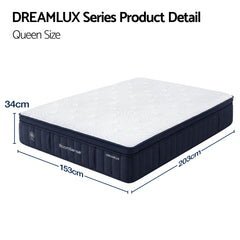 RoomSense Pocket Spring Memory Foam Hybrid Gel Mattress – King Single