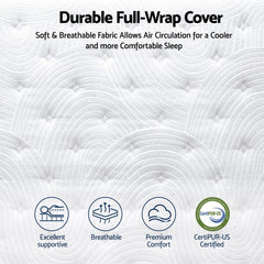 RoomSense Pocket Spring Memory Foam Hybrid Gel Mattress – King Single