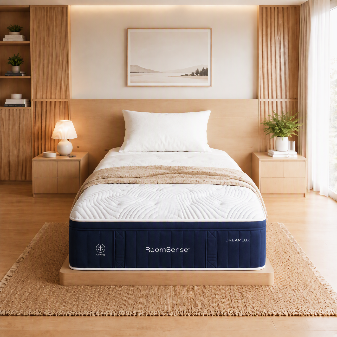RoomSense Pocket Spring Memory Foam Hybrid Gel Mattress – King Single