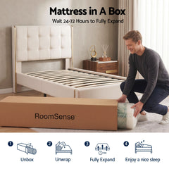 RoomSense Pocket Spring Memory Foam Hybrid Gel Mattress – King Single