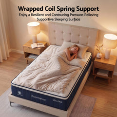 RoomSense Pocket Spring Memory Foam Latex Hybrid Mattress – King Single
